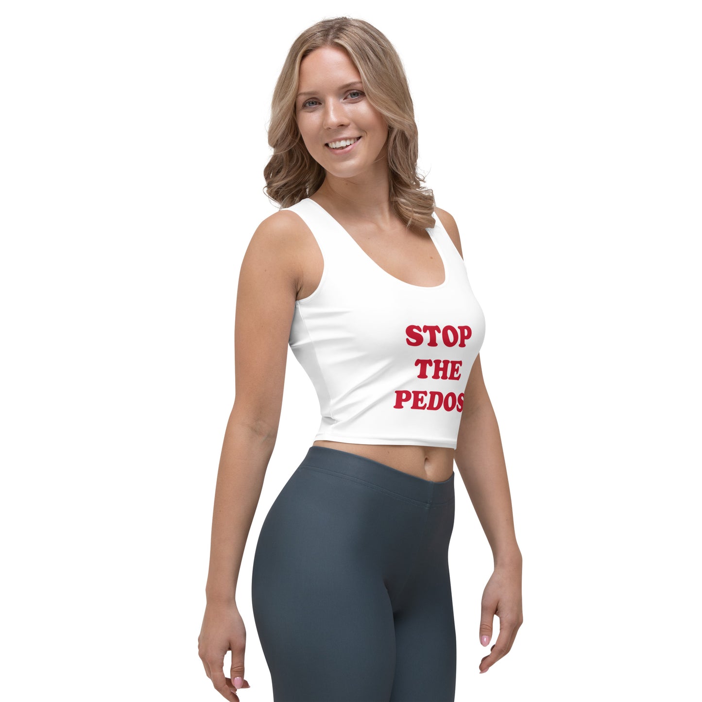 STOP THE PEDOS Crop Top